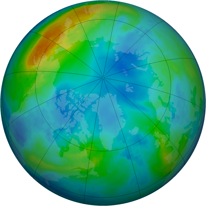 Arctic ozone map for 16 November 2002